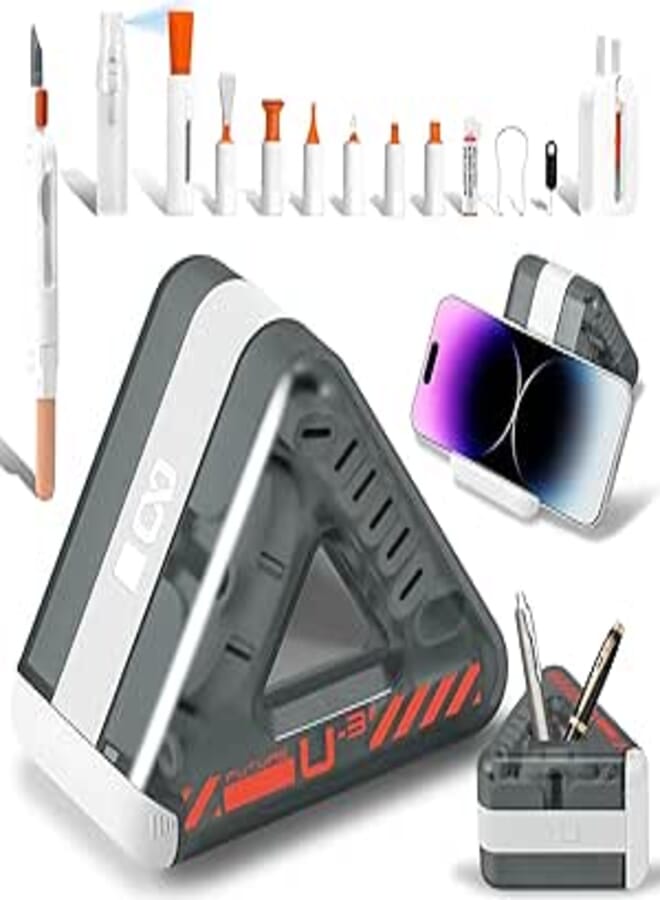 walrfid Electronic Keyboard Cleaner for MacBook Pro iPhone, Computer Laptop Tablet PC Car Flat Screen Cleaning Spray Brush Pen for Smart TV Phone Camera Lens, Cool Office Desk Gadgets Gifts for Gamer